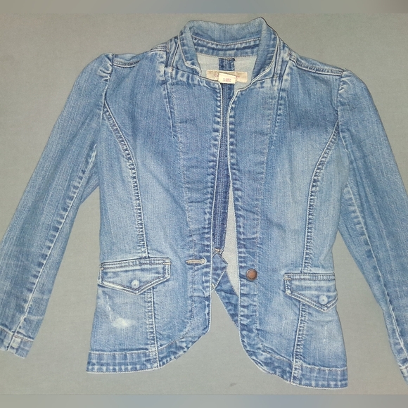 Calvin Klein Jeans Medium Wash Denim Jacket Size XS - Picture 1 of 3